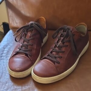 Men's Brown Leather Sneakers